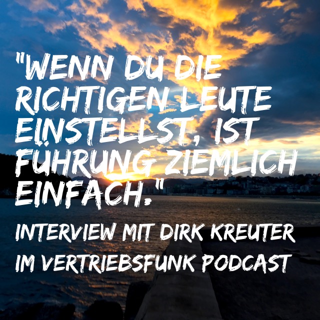 Karriere-Tipps von Dirk Kreuter. Interview im VertriebsFunk, Teil 3